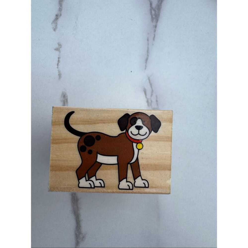 Cartoon Dog Rubber Stamp